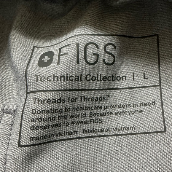 Figs pisco basic scrub pants with Green Waistband and Relaxed Fit PO#2852 - Picture 5 of 12